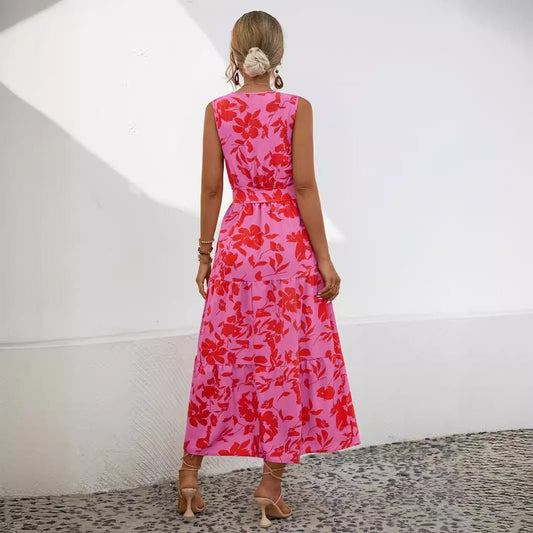 Women's Fashion Temperament Leisure V - neck Dress - PratSN