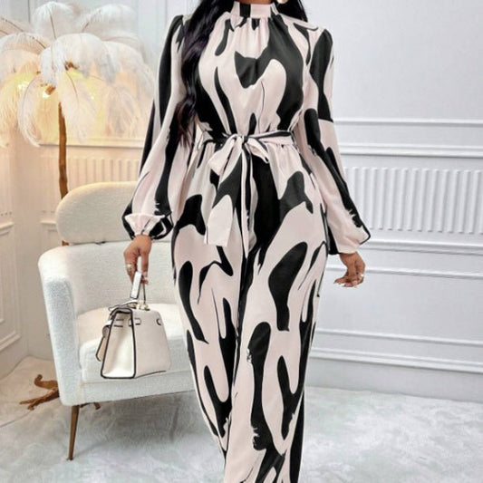 Women's Fashionable And Elegant Long Sleeved Jumpsuit - PratSN