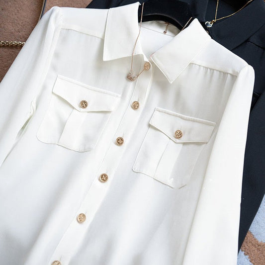 Women's Fashionable Personalized French Elegant Shirt - PratSN