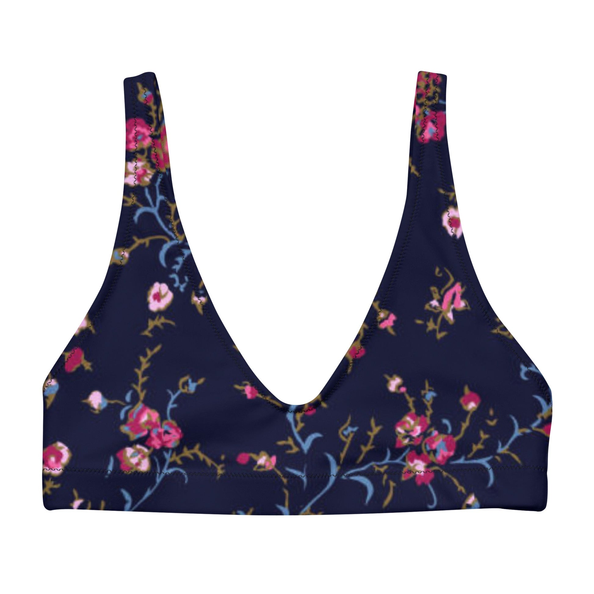 Women's floral padded bikini top - PratSN
