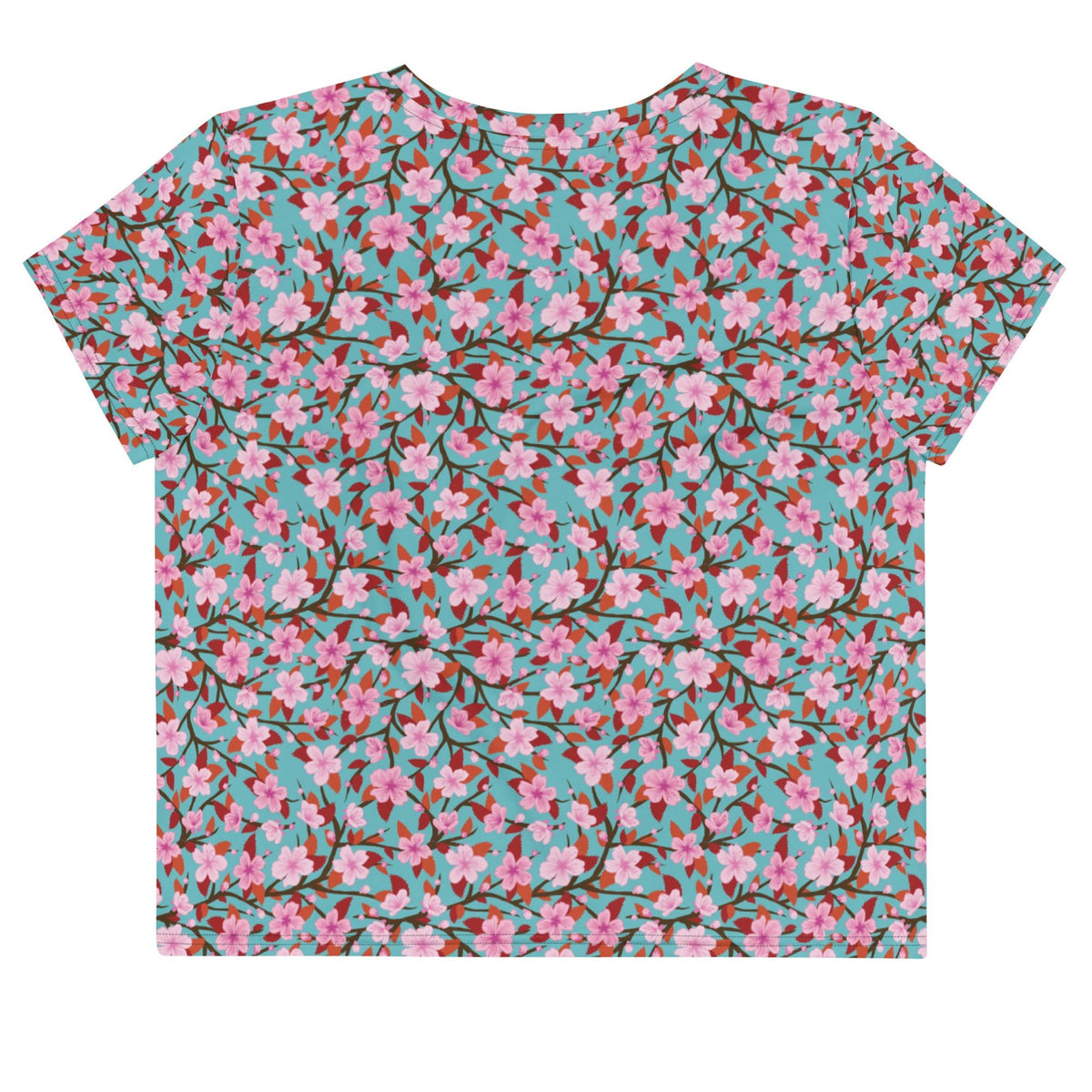 Women's Floral Print Crop Tee - PratSN