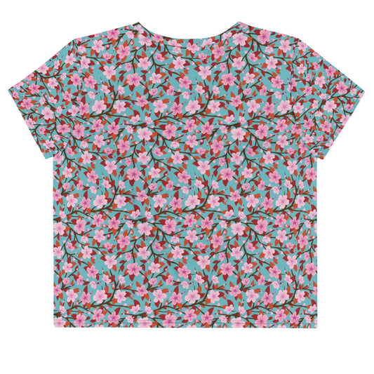Women's Floral Print Crop Tee - PratSN