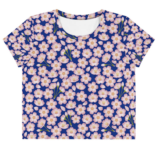 Women's Floral Print Crop Tee - PratSN