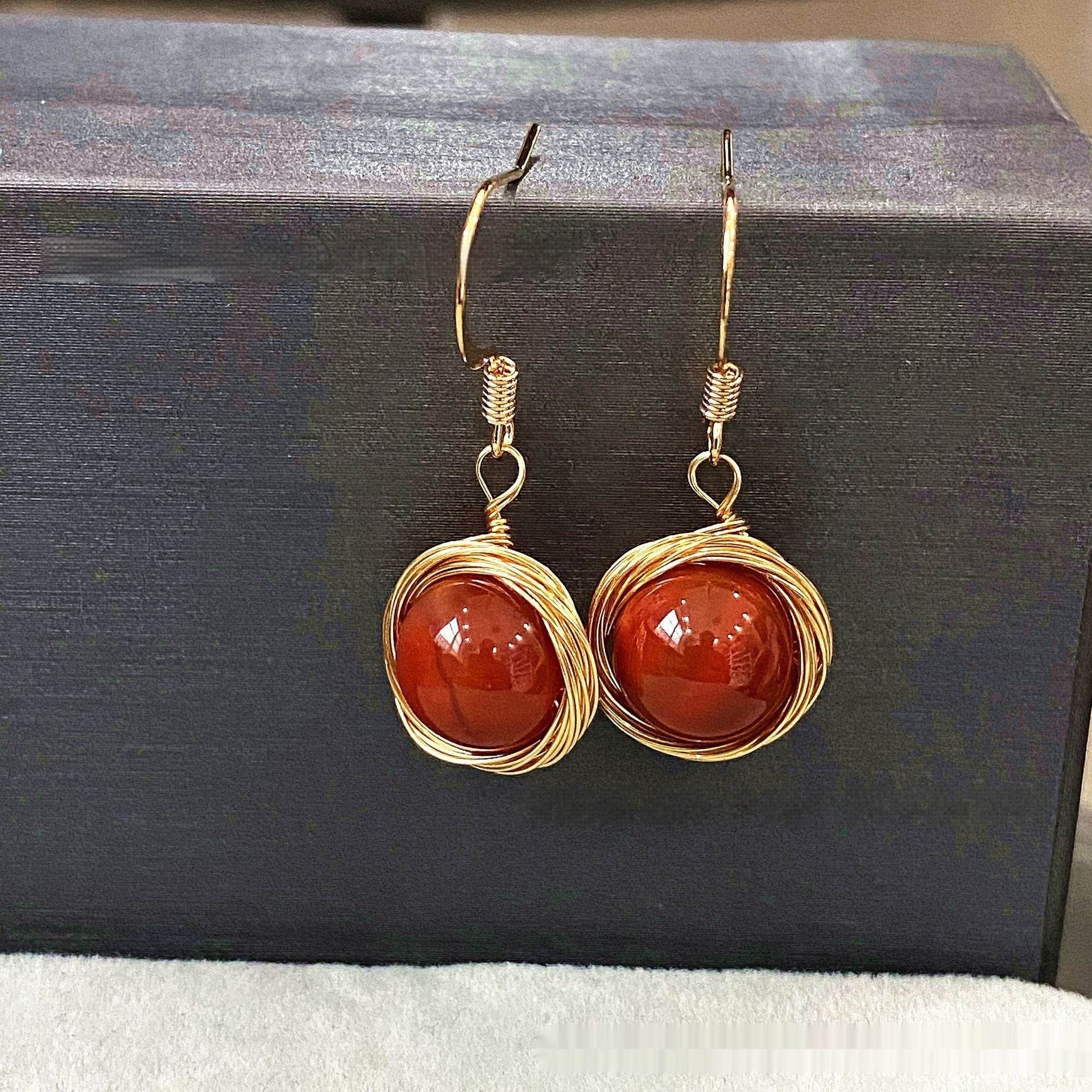 Women's Freshwater White Pearl Earrings - PratSN