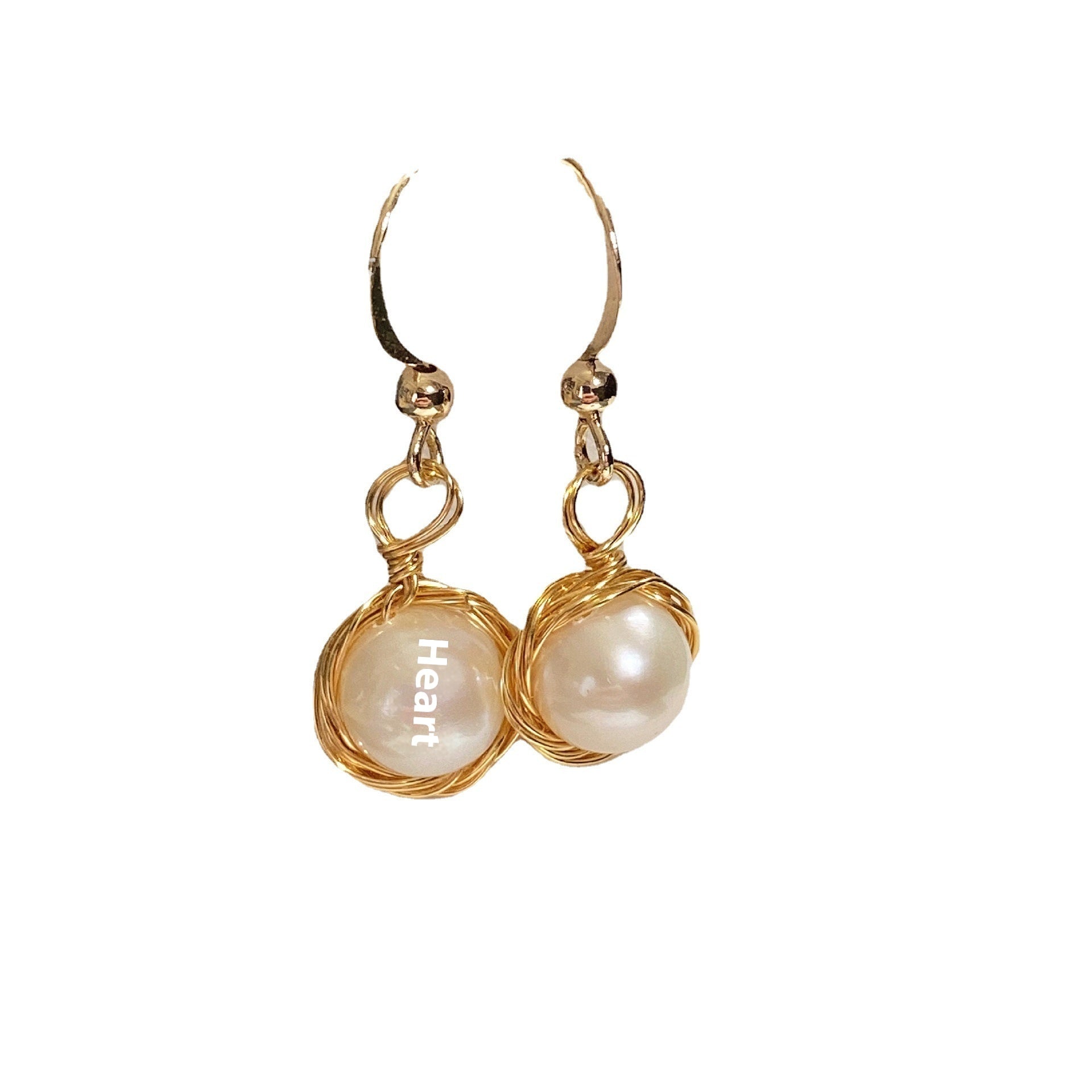Women's Freshwater White Pearl Earrings - PratSN