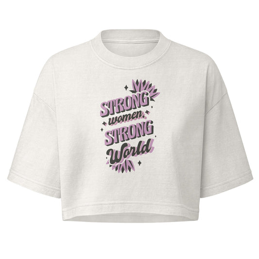 Women’s garment dye cropped tee - PratSN