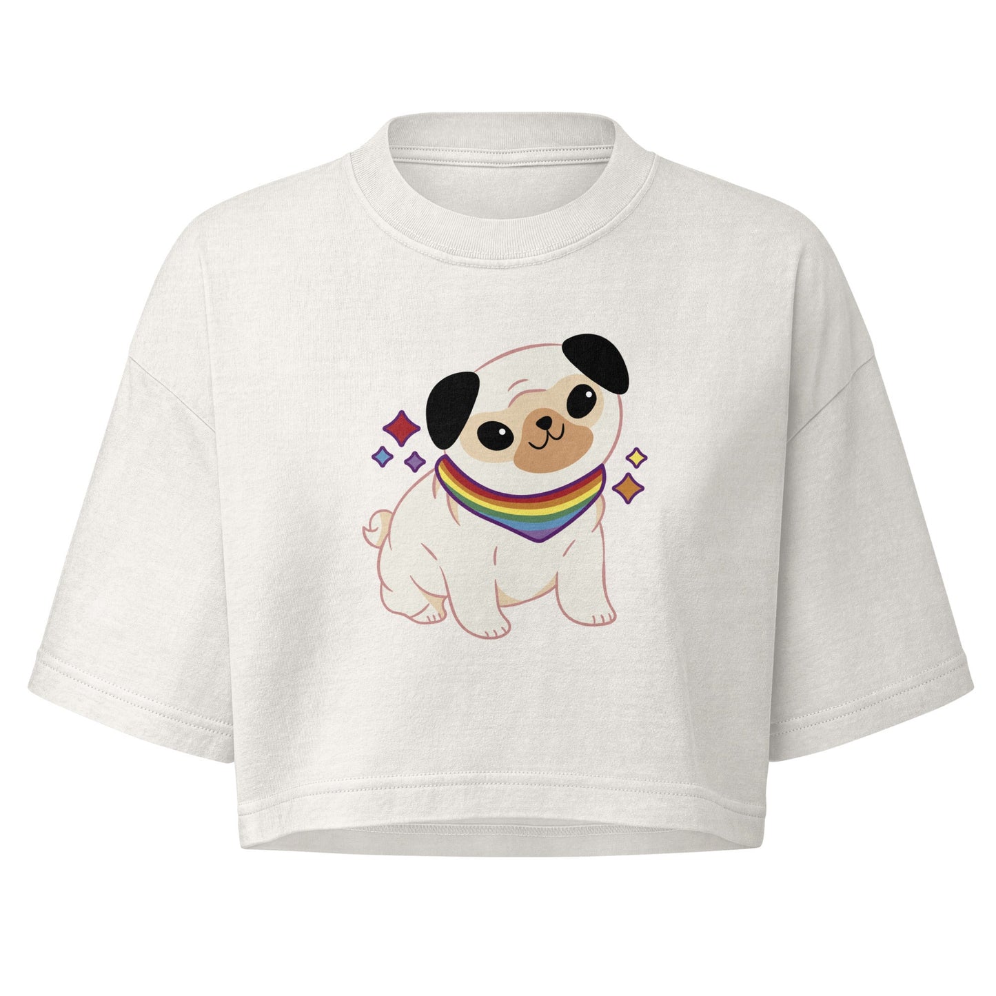 Women’s garment dye cropped tee - PratSN