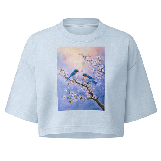 Women’s garment dye cropped tee - PratSN