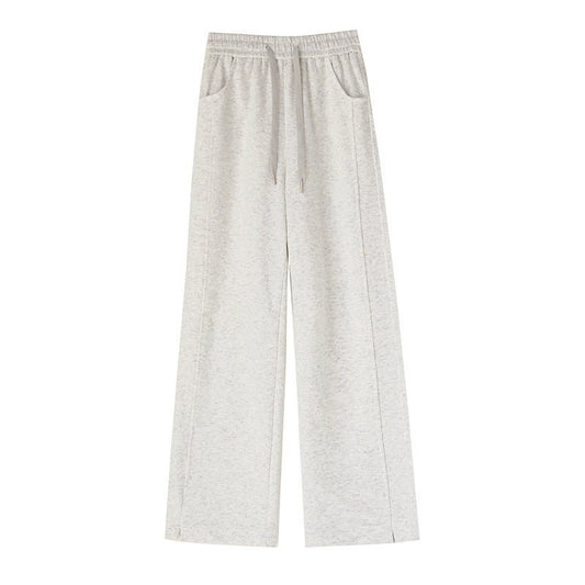 Women's High Waist Long Thin Straight Loose Leisure Sports Sweatpants - PratSN