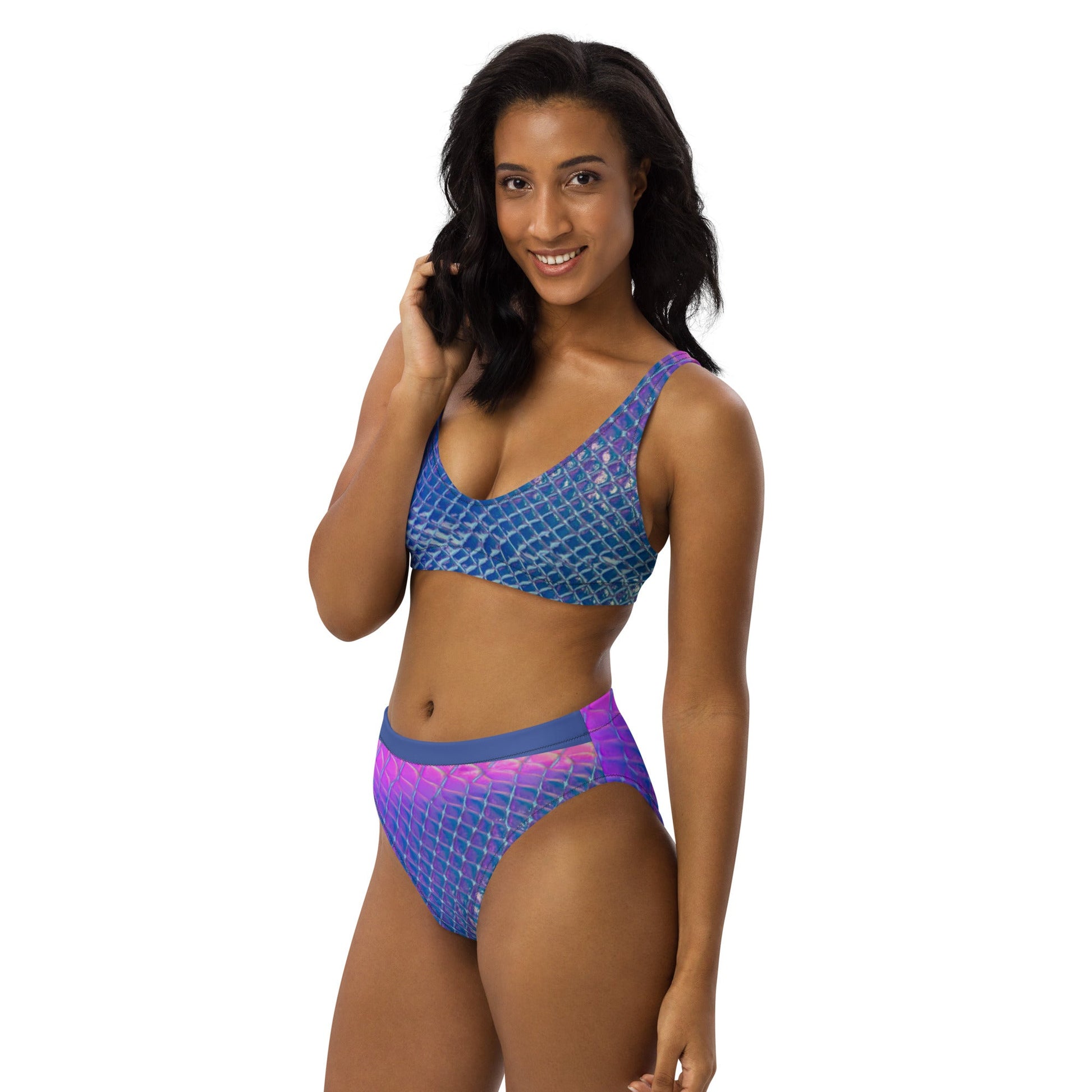 Women's high - waisted bikini, Swimsuit for Women Vacation Beachwear Cruise Swimsuit, Bikini, Gift Bathing Suit - PratSN