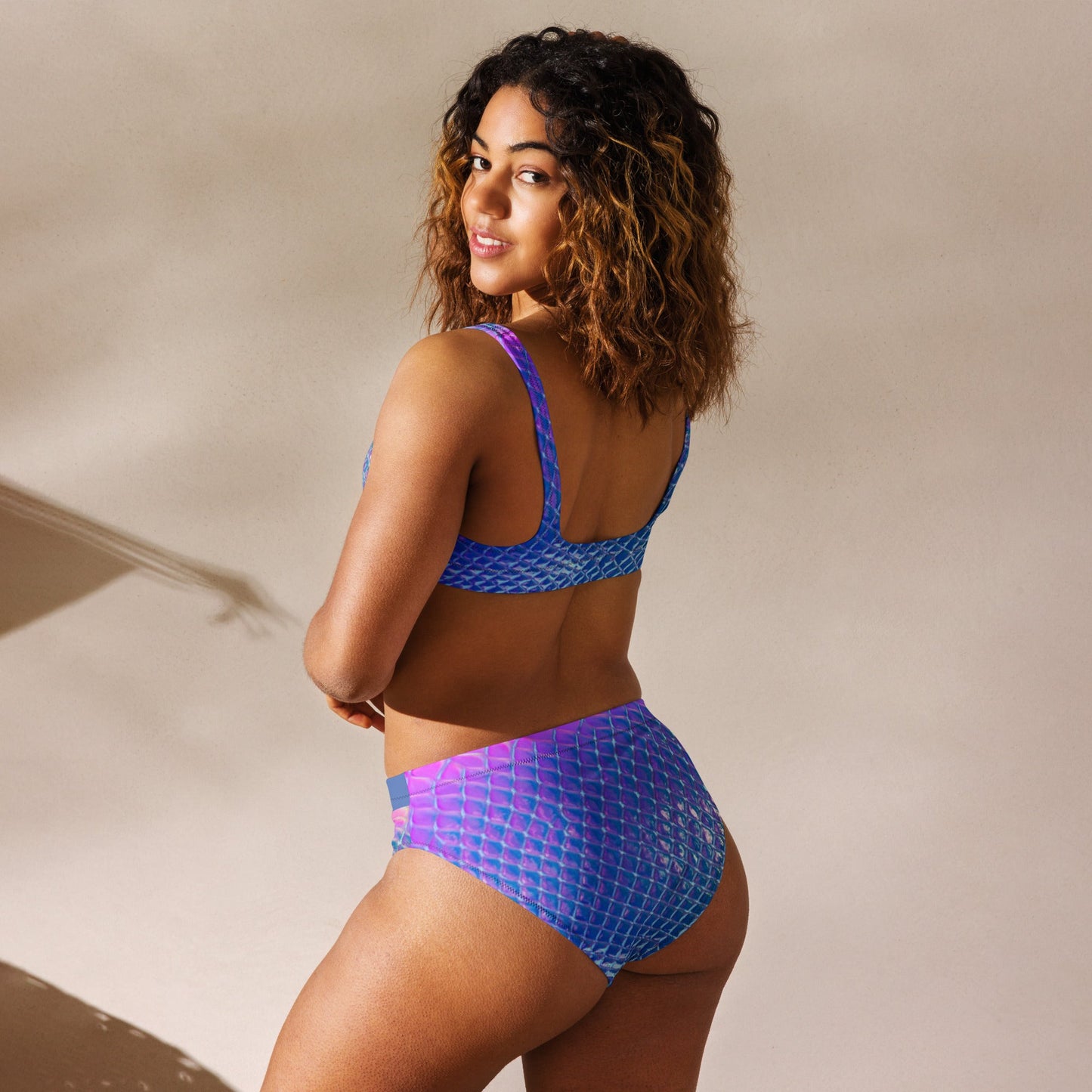 Women's high - waisted bikini, Swimsuit for Women Vacation Beachwear Cruise Swimsuit, Bikini, Gift Bathing Suit - PratSN