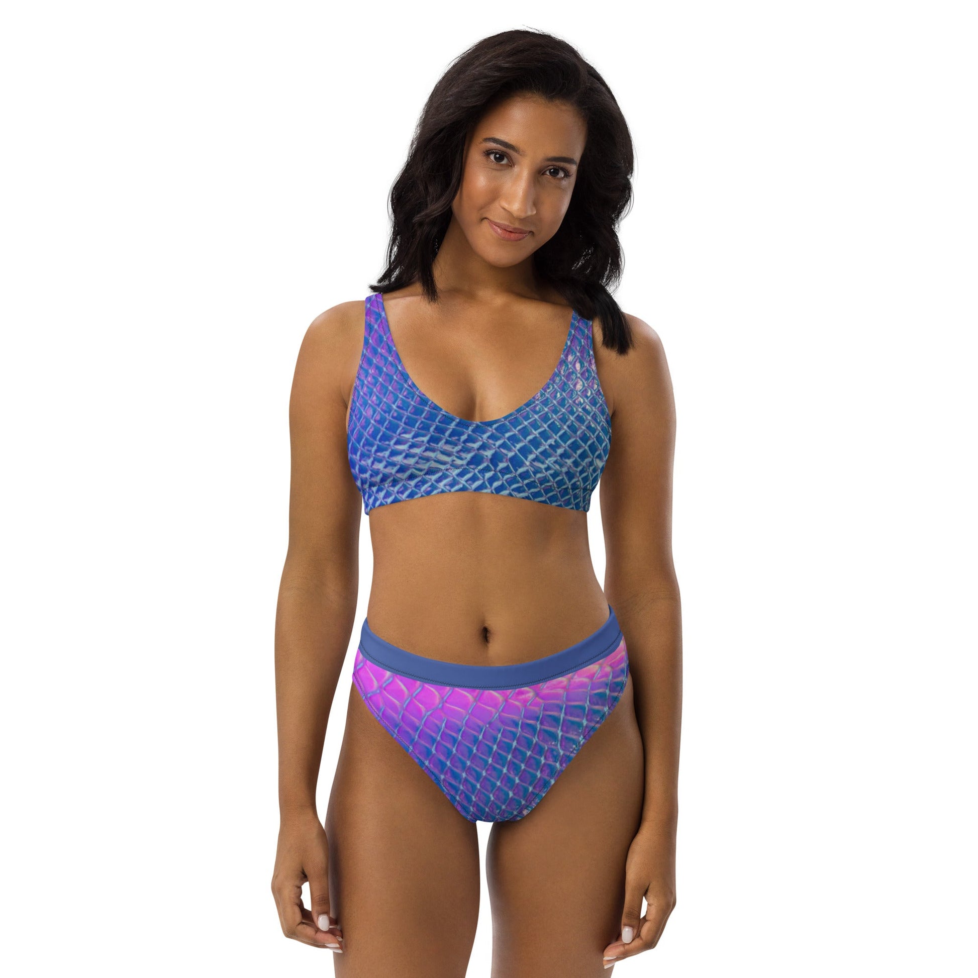 Women's high - waisted bikini, Swimsuit for Women Vacation Beachwear Cruise Swimsuit, Bikini, Gift Bathing Suit - PratSN
