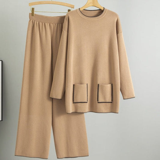 Women's Knitting Suit New Western Style Mid - length - PratSN