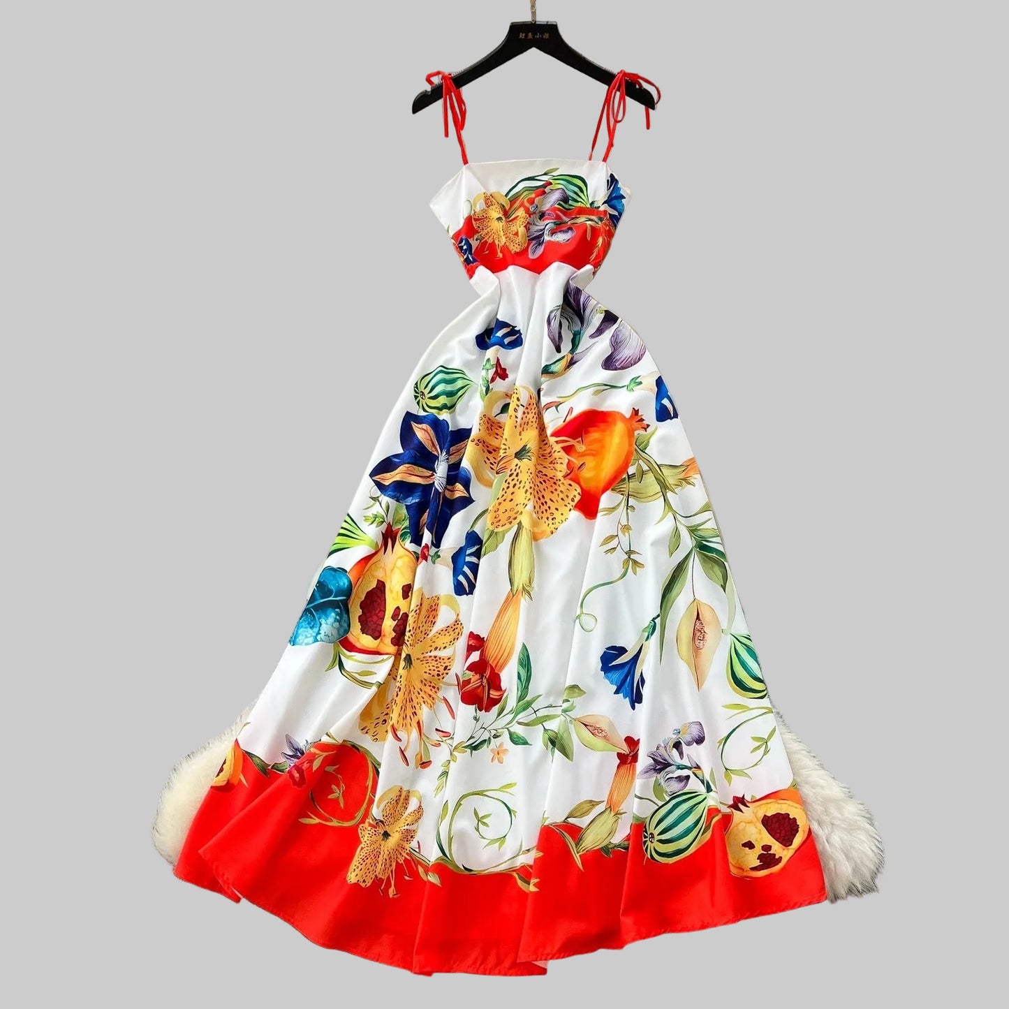 Women's Light Luxury Graffiti Printing Slip Dress - PratSN
