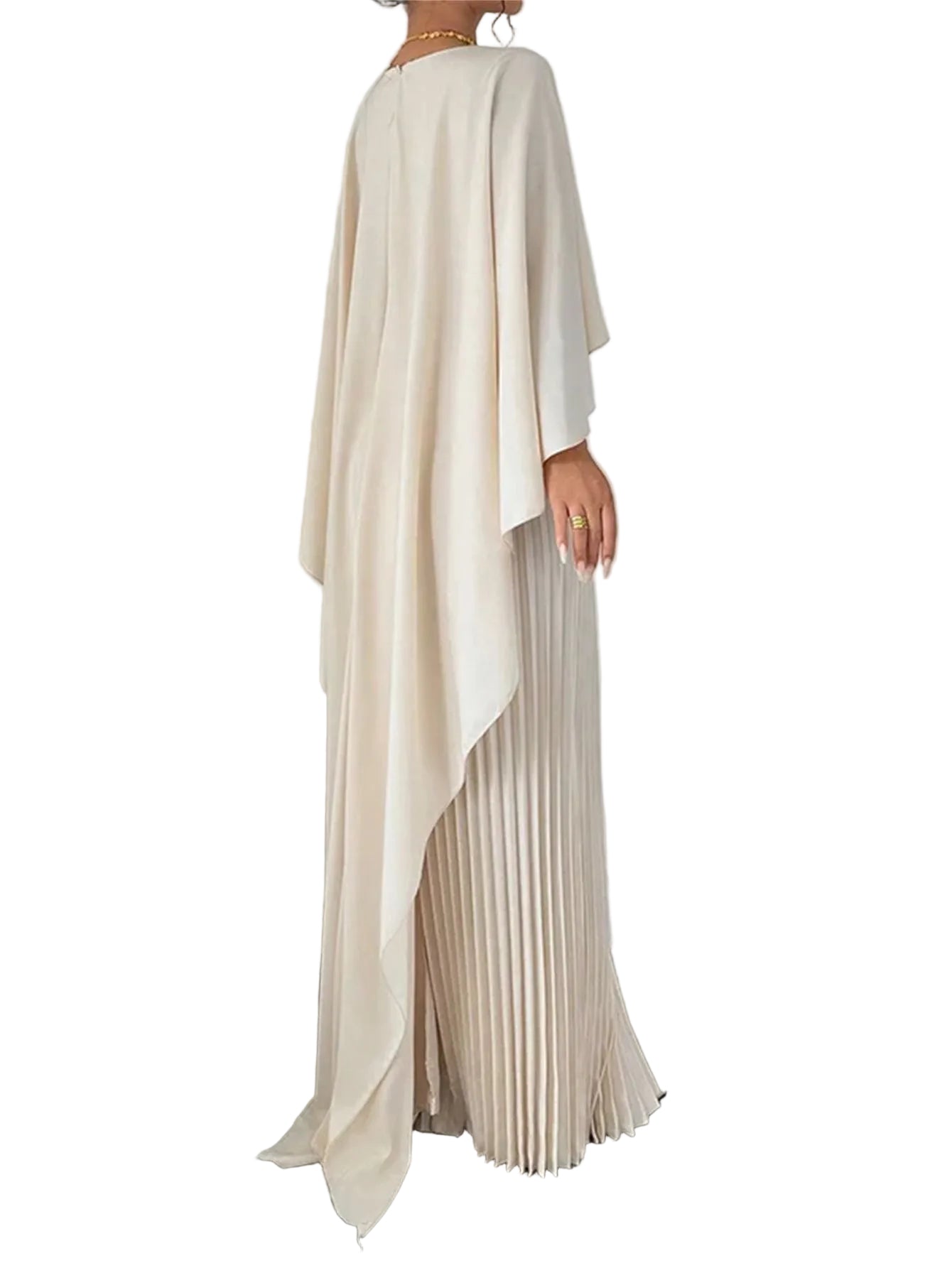 Women's Loose Batwing Sleeve Dress Fashion Casual Mid - Length Summer Dresses - PratSN
