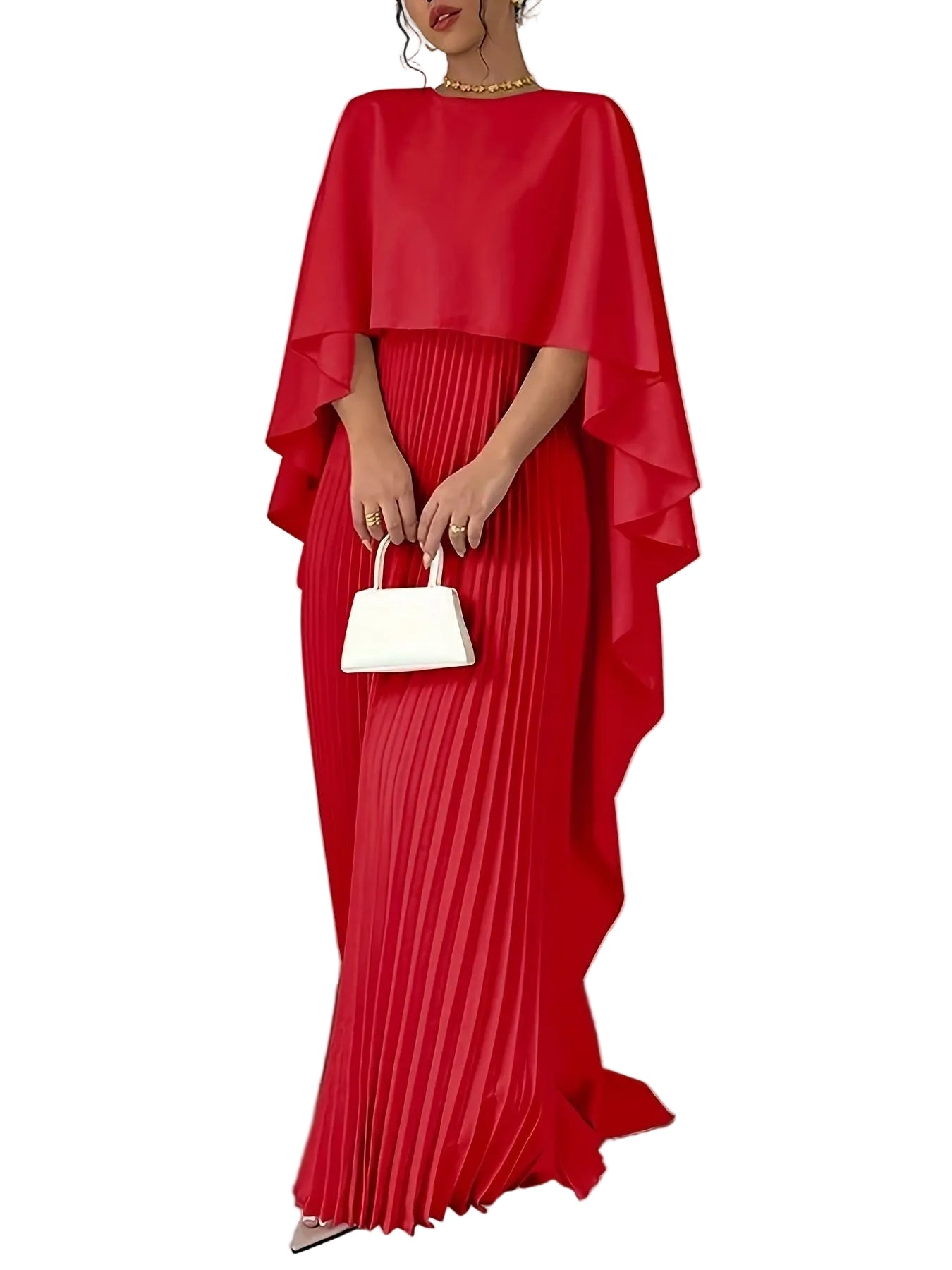 Women's Loose Batwing Sleeve Dress Fashion Casual Mid - Length Summer Dresses - PratSN