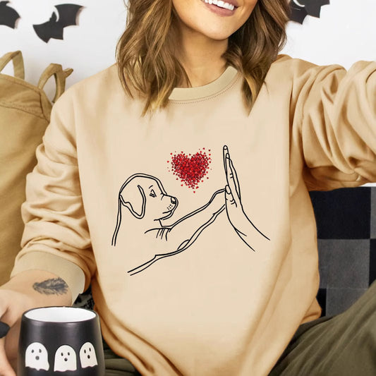 Women's Loose Black Round Neck Sweatshirt Autumn And Winter - PratSN