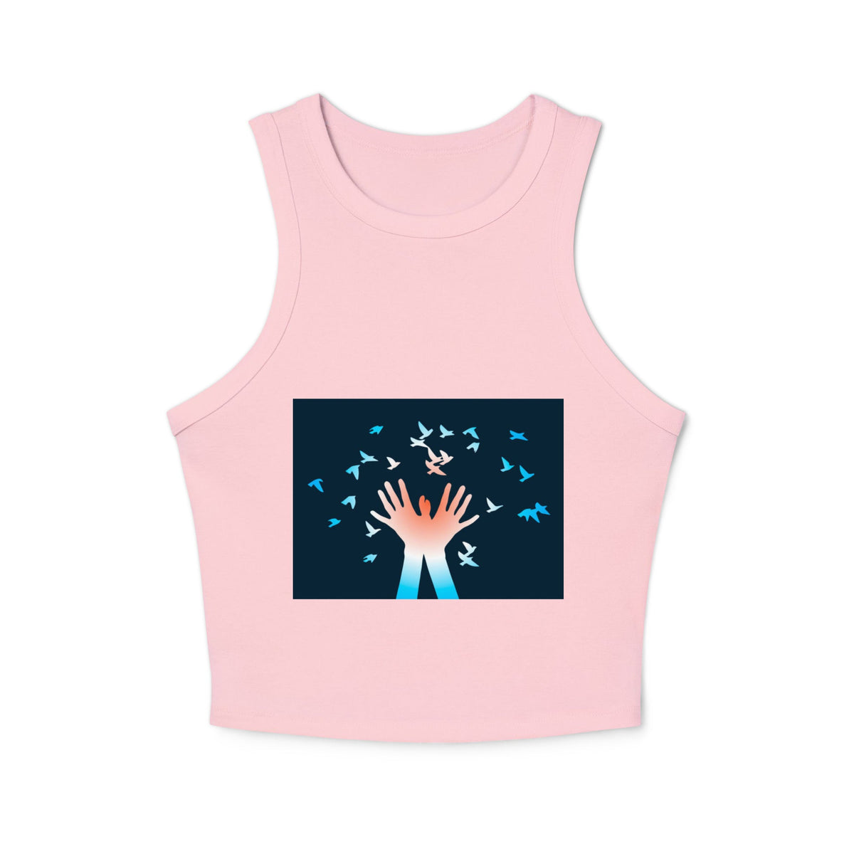 Women's micro rib racer tank top - PratSN