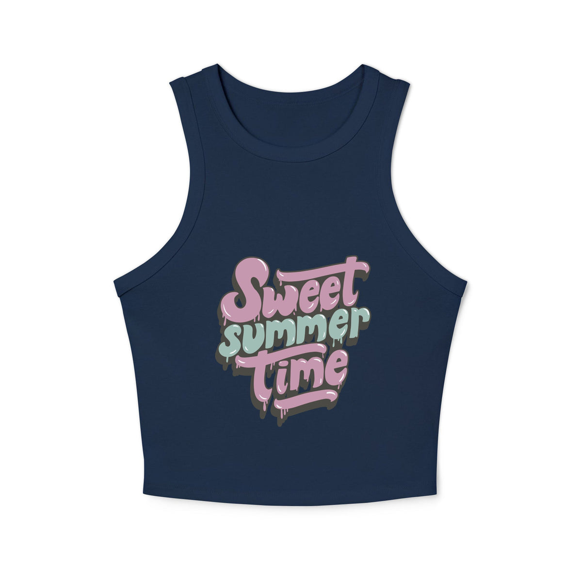 Women's micro rib racer tank top - PratSN