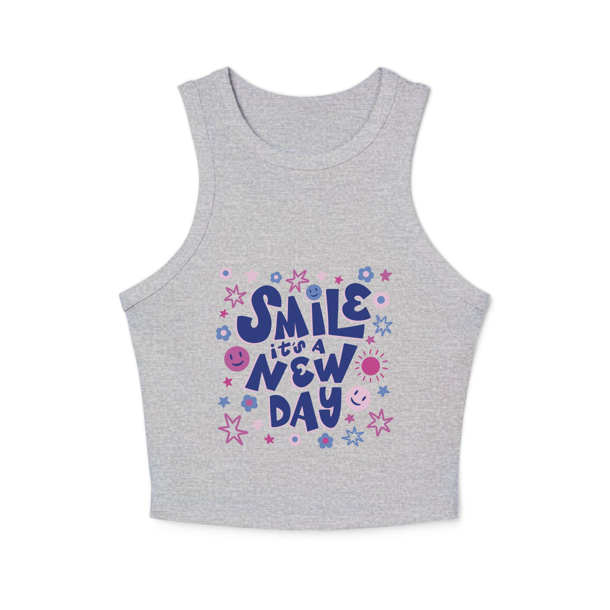 Women's micro rib racer tank top - PratSN
