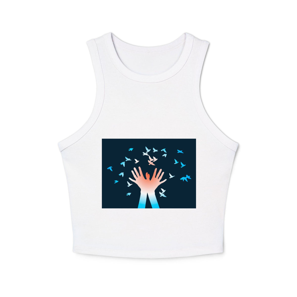Women's micro rib racer tank top - PratSN