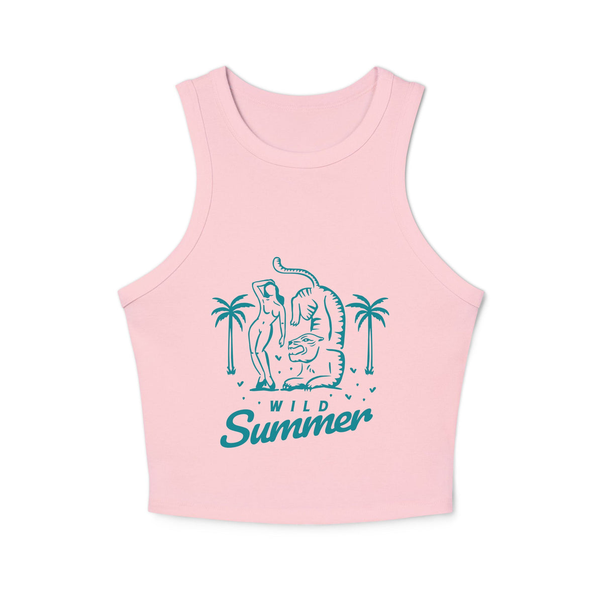 Women's micro rib racer tank top - PratSN