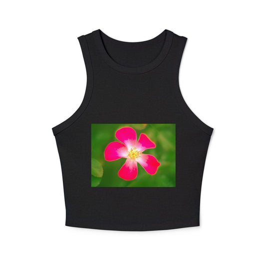 Women's micro rib racer tank top - PratSN