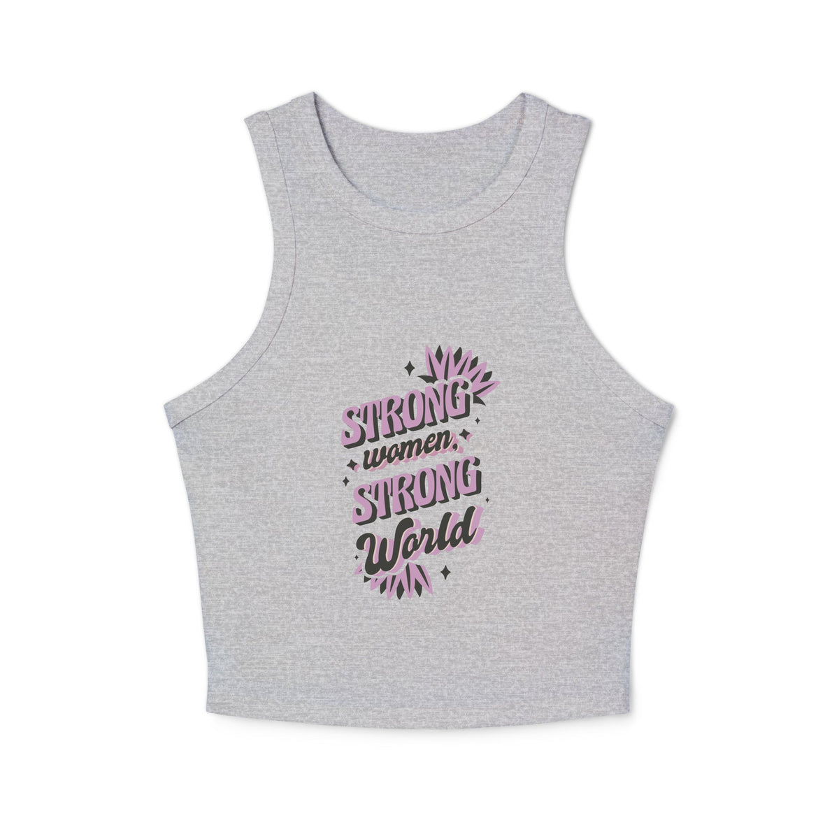 Women's micro rib racer tank top - PratSN