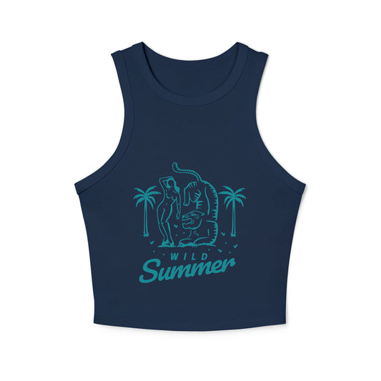 Women's micro rib racer tank top - PratSN