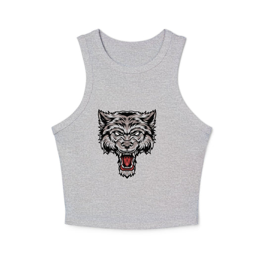 Women's micro rib racer tank top - PratSN