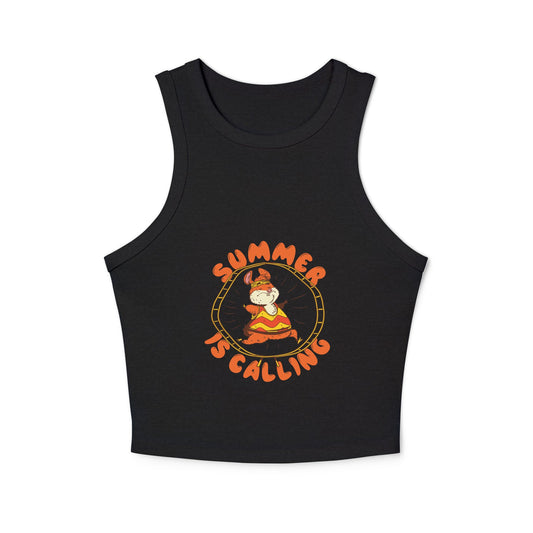 Women's micro rib racer tank top - PratSN