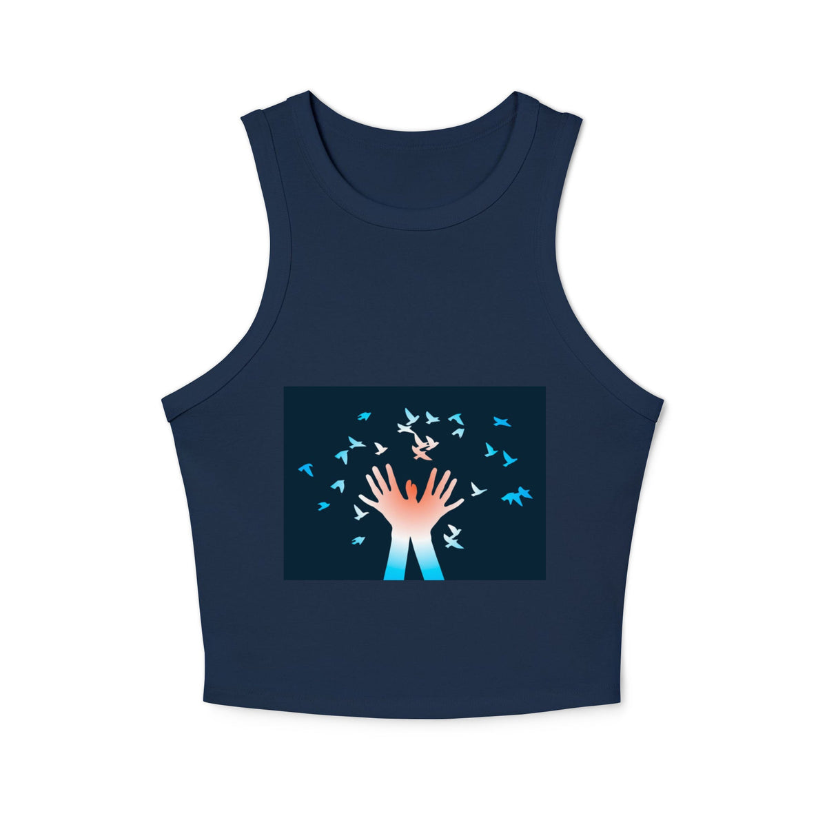 Women's micro rib racer tank top - PratSN
