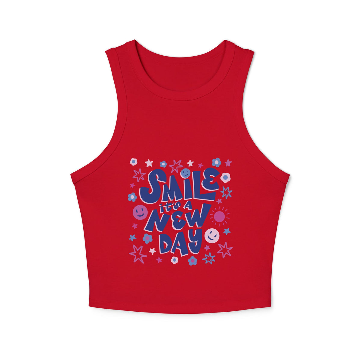 Women's micro rib racer tank top - PratSN
