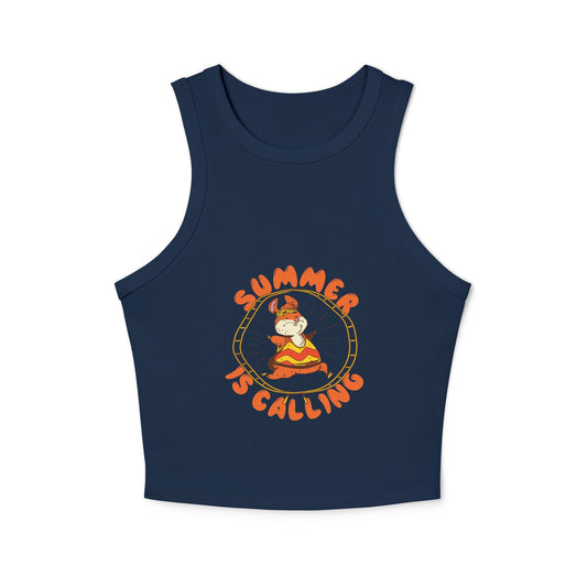 Women's micro rib racer tank top - PratSN