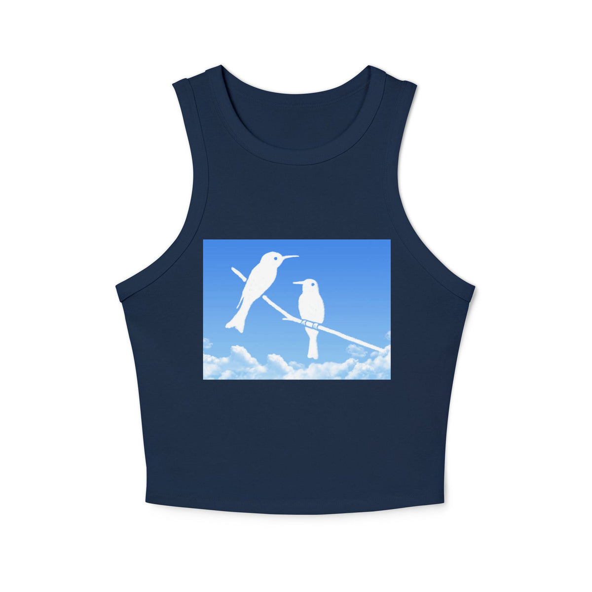 Women's micro rib racer tank top - PratSN