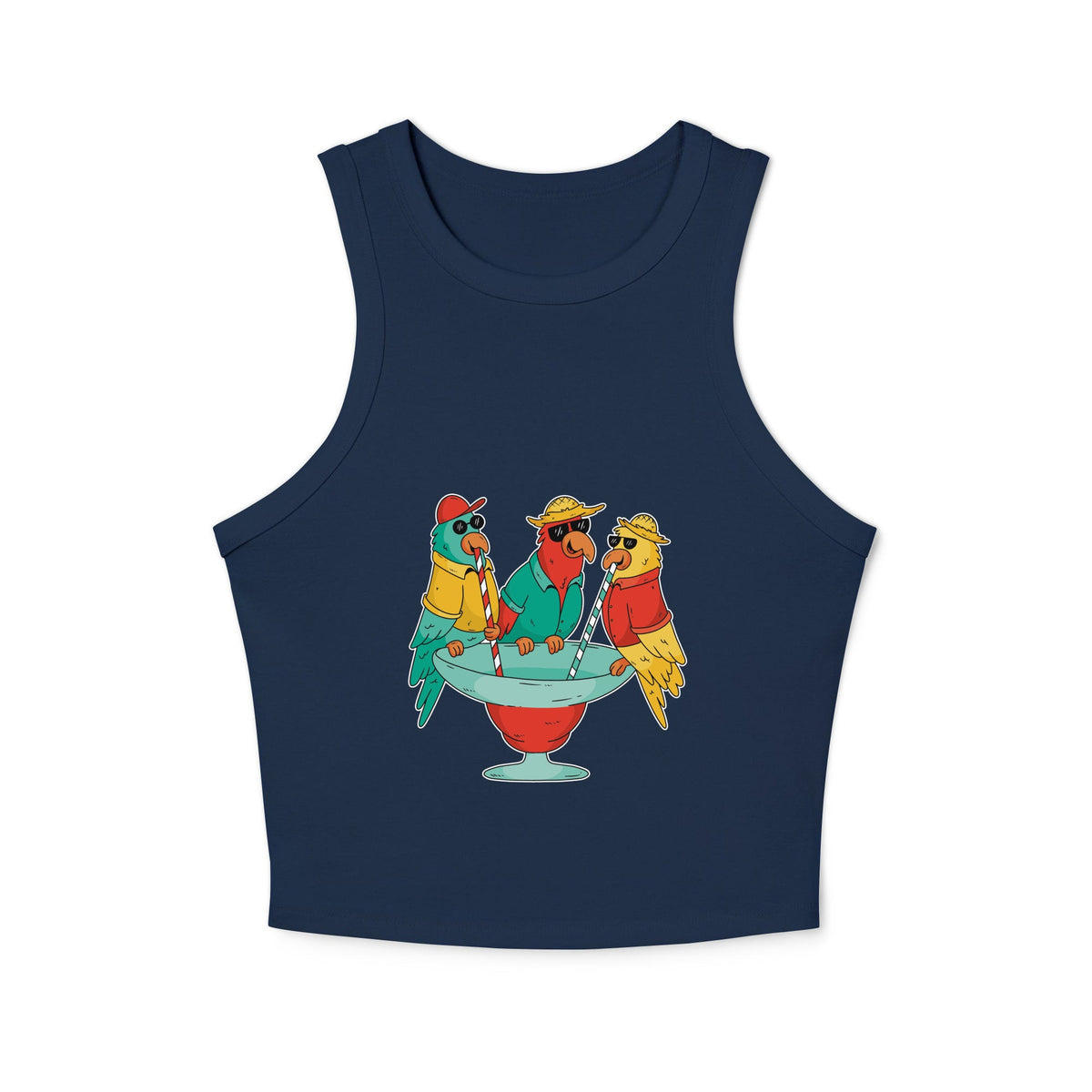 Women's micro rib racer tank top - PratSN