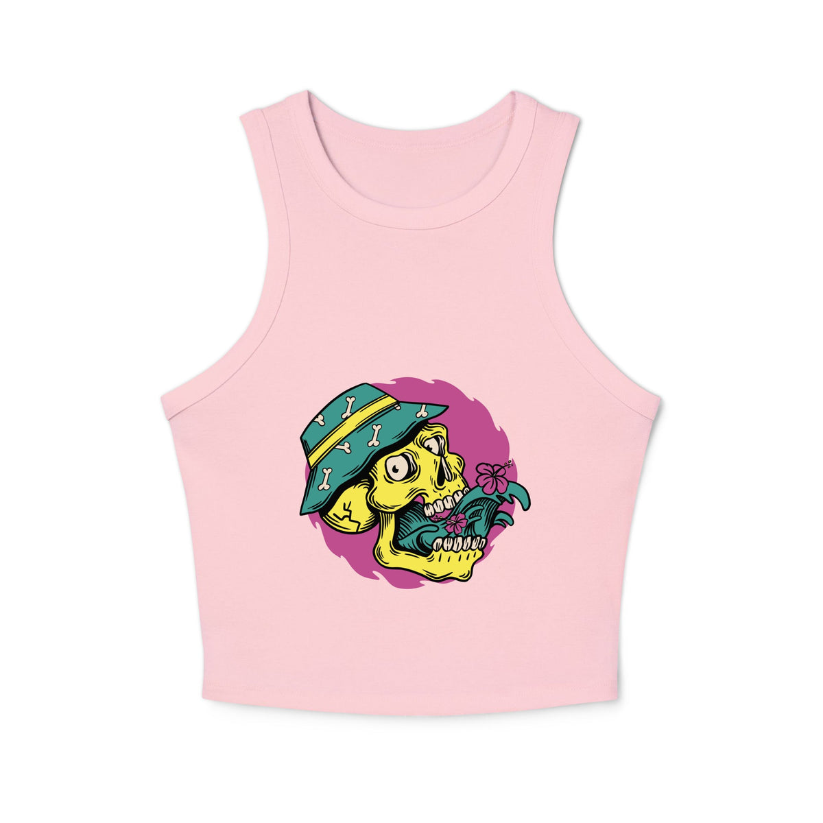 Women's micro rib racer tank top - PratSN