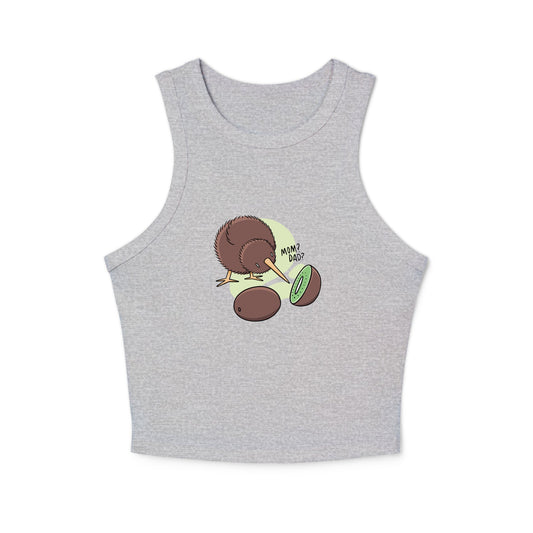 Women's micro rib racer tank top - PratSN