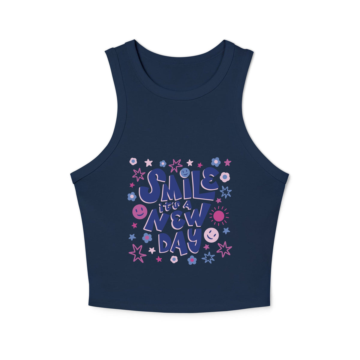 Women's micro rib racer tank top - PratSN