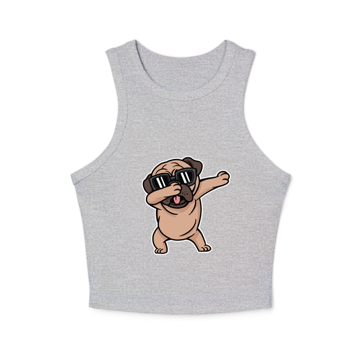 Women's micro rib racer tank top - PratSN