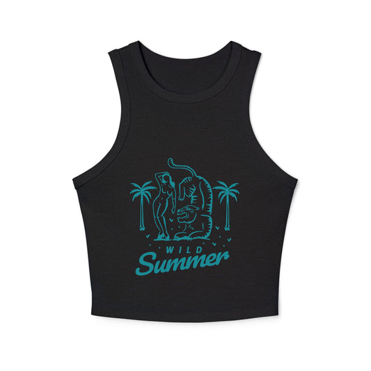 Women's micro rib racer tank top - PratSN