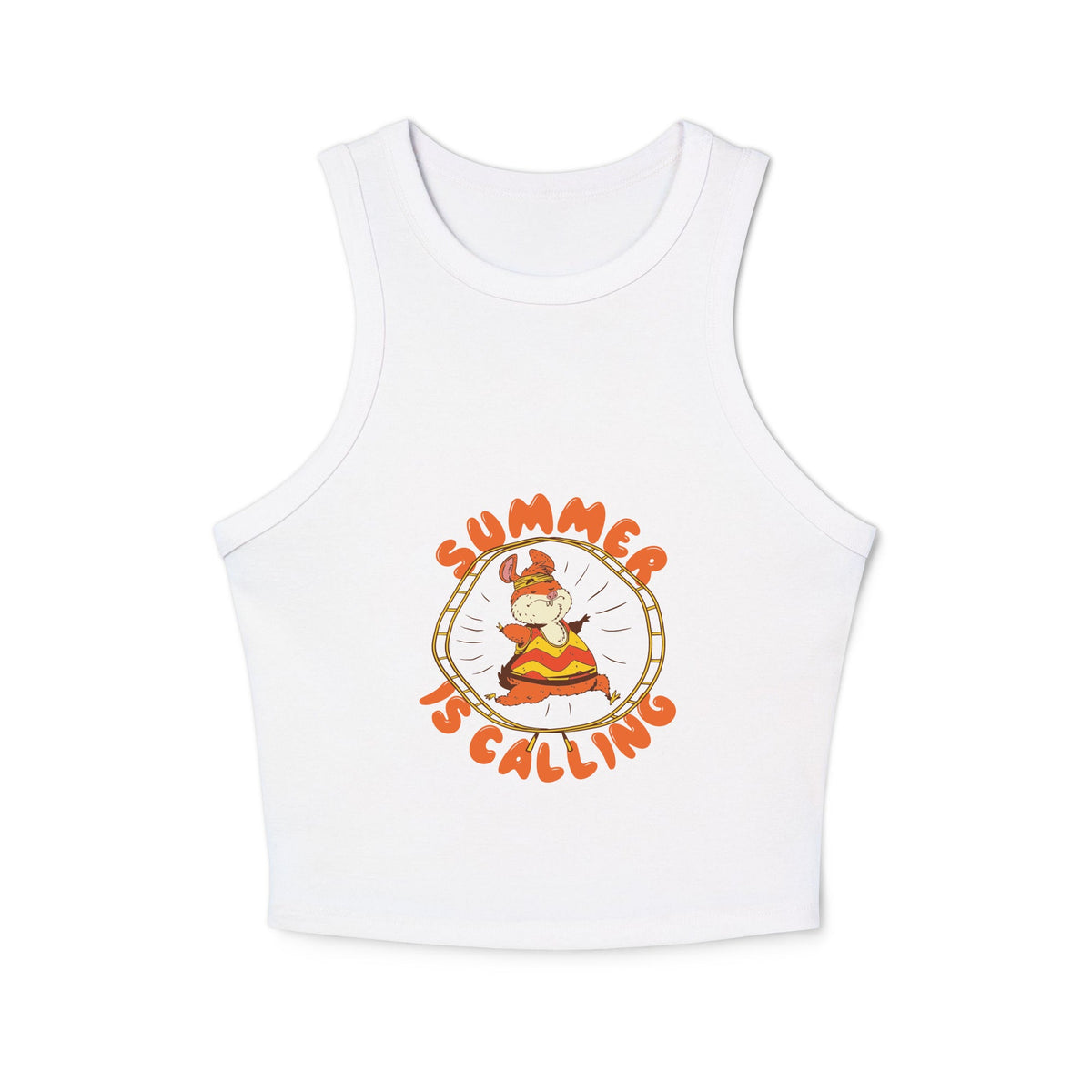 Women's micro rib racer tank top - PratSN