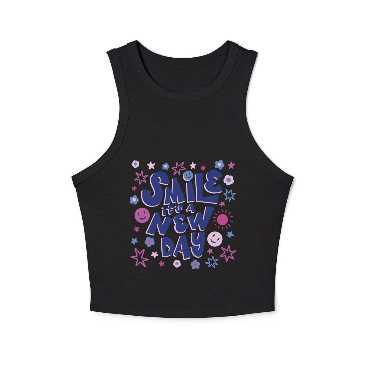 Women's micro rib racer tank top - PratSN