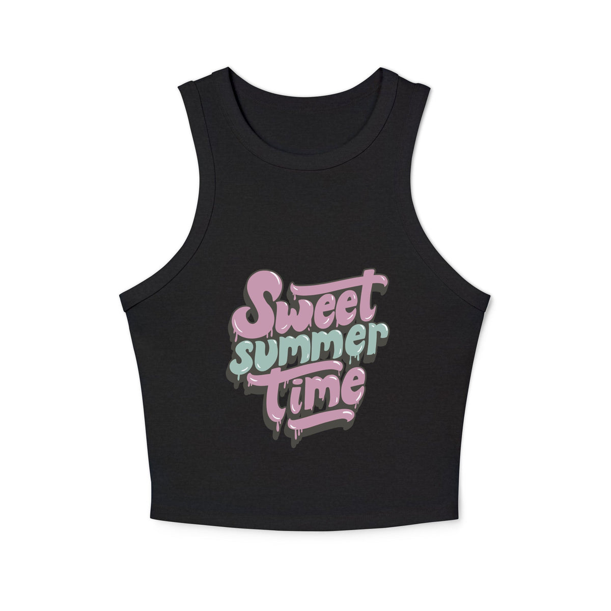 Women's micro rib racer tank top - PratSN