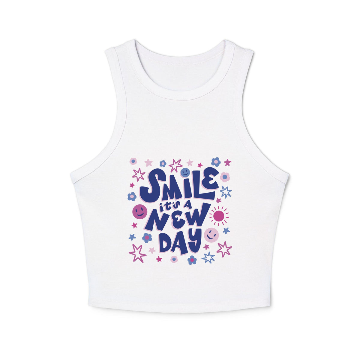 Women's micro rib racer tank top - PratSN