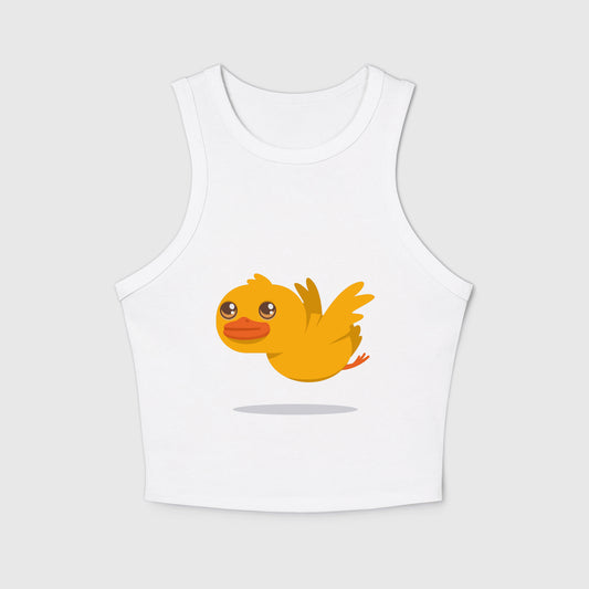 Women's micro rib racer tank top - PratSN
