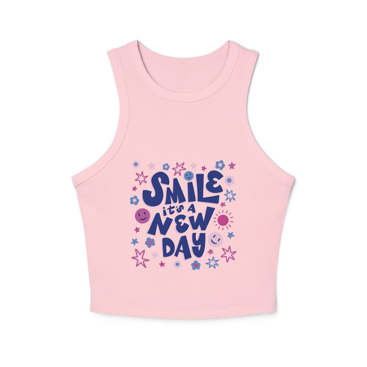 Women's micro rib racer tank top - PratSN