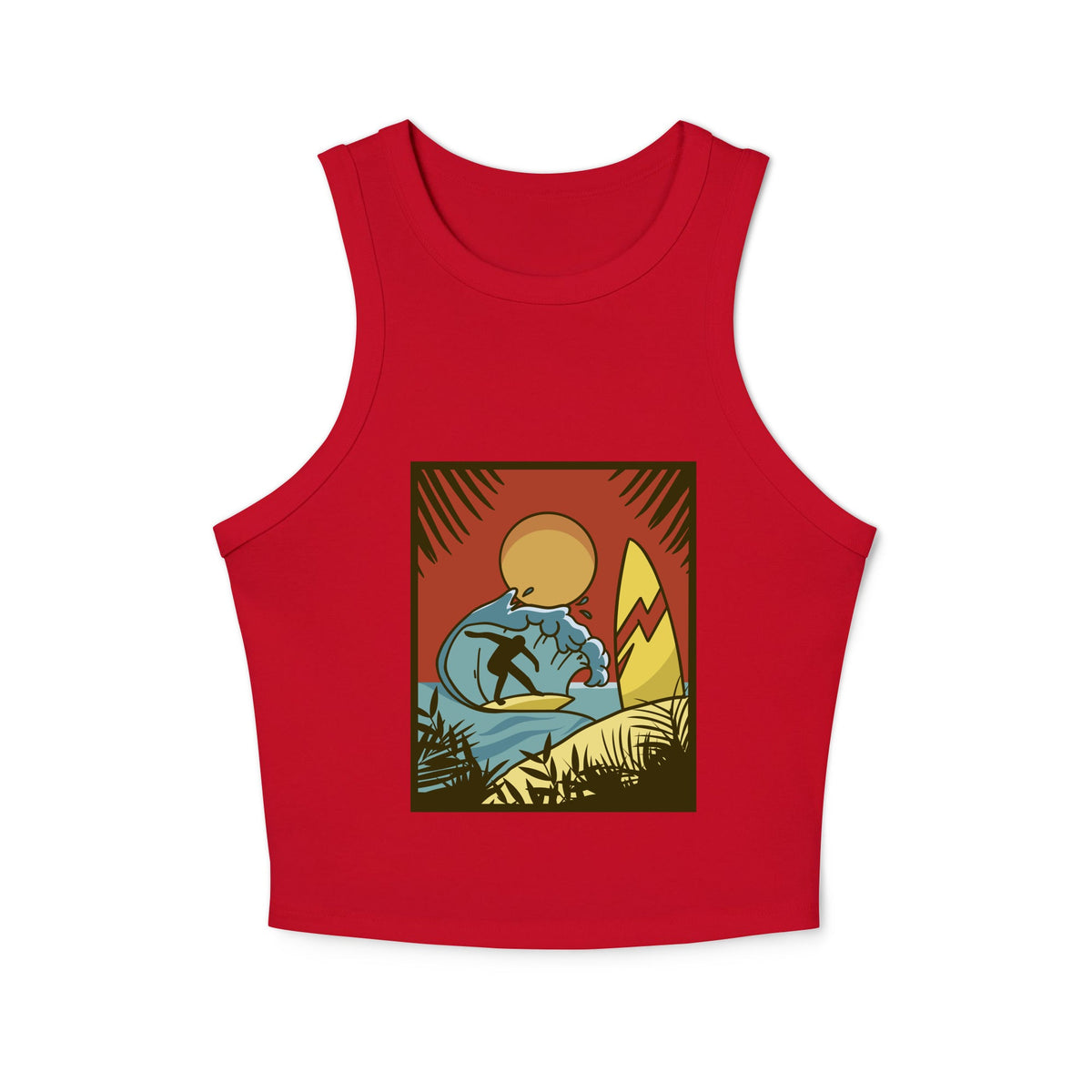 Women's micro rib racer tank top - PratSN