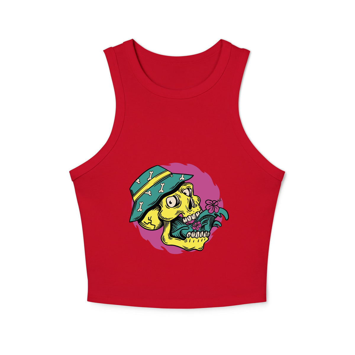 Women's micro rib racer tank top - PratSN
