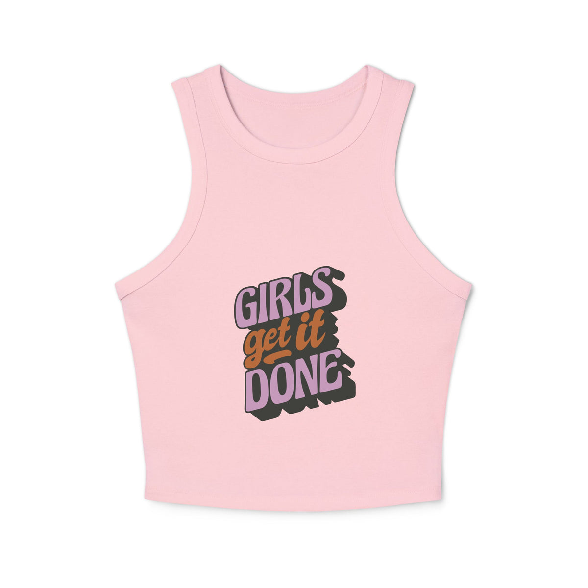 Women's micro rib racer tank top - PratSN